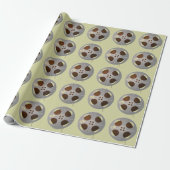 CLASSIC FILM REEL PATTERN ONTWERP CADEAUPAPIER (Uitgerold)