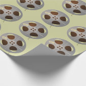 CLASSIC FILM REEL PATTERN ONTWERP CADEAUPAPIER (Hoek)