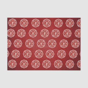Classic Fire Fighter Symbol Red Tissuepapier