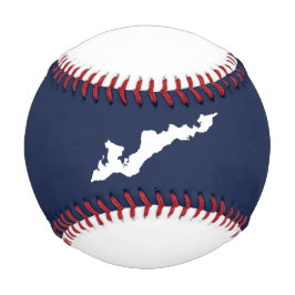 Classic Fishers Island Logo Baseball - White/Navy