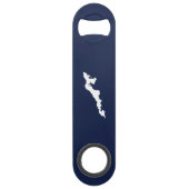 Classic Fishers Island Logo Bottle Opener - Navy (Devant)