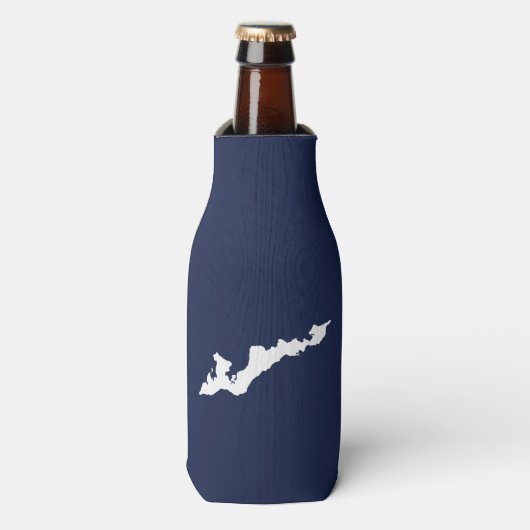 Classic Fishers Island Logo Cooler - Navy/White (Fles Voorkant)