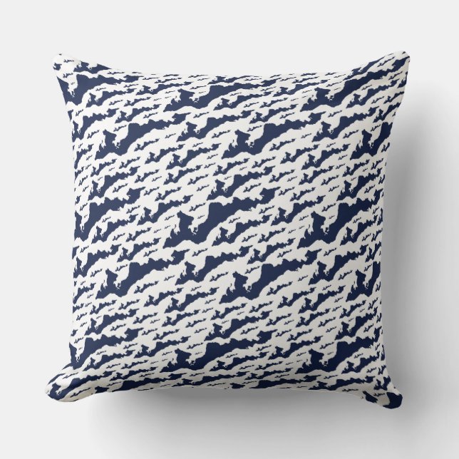 Classic Fishers Island Logo Pillow - Nederlands Kussen (Voorkant)