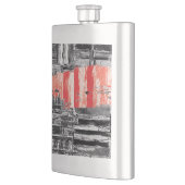 Classic Flask – Red Pulse Abstract Design Flacon (Links)