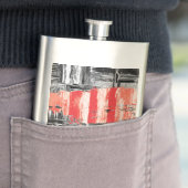 Classic Flask – Red Pulse Abstract Design Flacon (Voorbeeld)