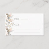 Classic Floral Botanique Mariage de automne Cartes (Devant)