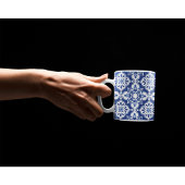 Classic Floral Ceramic Mediterranean Tile Mugs Koffiemok