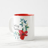 Classic Floral Gorgeous Coffee Mok (Voorkant links)