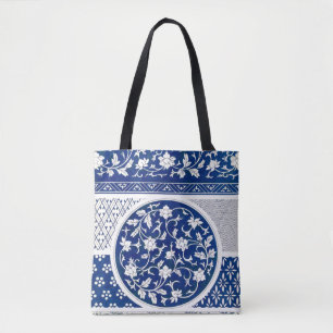 Classic Floral Ornament Print Draagtas