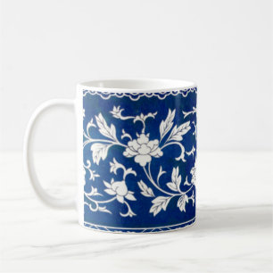 Classic Floral Ornament Print Koffiemok