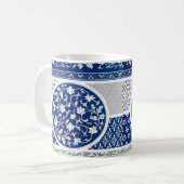 Classic Floral Ornament Print Koffiemok (Voorkant links)
