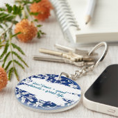 Classic Floral Ornament Print Sleutelhanger (Voorkant Rechts)