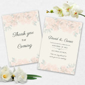 Classic Floral Wedding Invitation