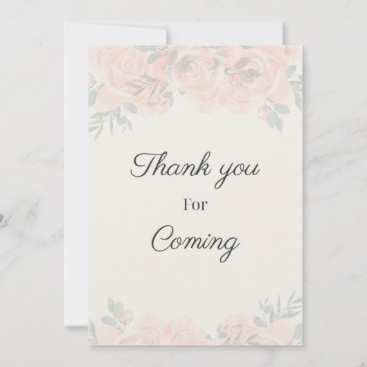 Classic Floral Wedding Invitation (Dos)