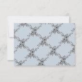 Classic Floral Wedding Reply Kaart/RSVP RSVP Kaartje (Achterkant)