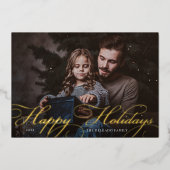 Classic Flourish | Prettige feestdagen Foto (Voorkant)