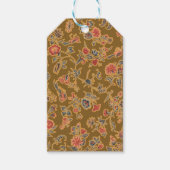 Classic Flower Chintz zacht bloemontwerp Cadeaulabel (Voorkant)