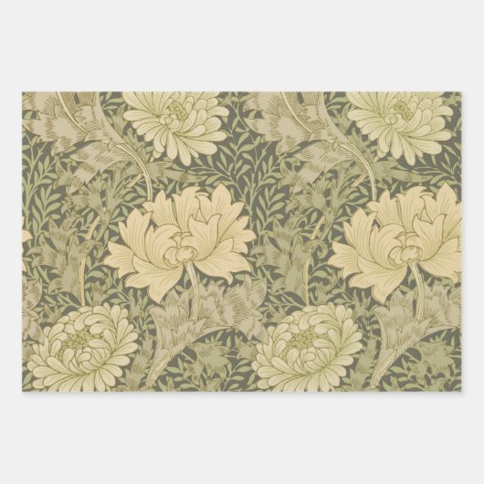 Classic Flower Chintz  zacht bloemontwerp Inpakpapier Vel (Voorkant 3)