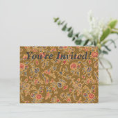 Classic Flower Chintz zacht bloemontwerp Kaart (Staand voorkant)