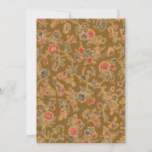 Classic Flower Chintz  zacht bloemontwerp Kaart (Achterkant)