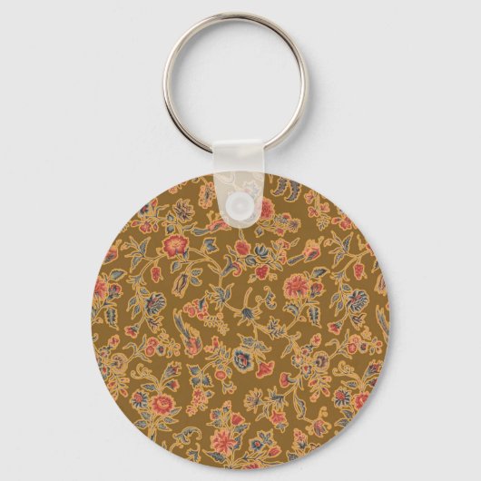 Classic Flower Chintz  zacht bloemontwerp Sleutelhanger (Voorkant)