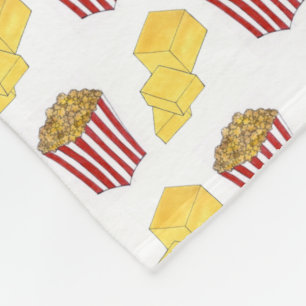 Classic Food Pairing Movie Theater Popcorn Butter Fleece Deken