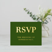 Classic Forest Green Chanson Choice Foil Carte RSV (Debout devant)