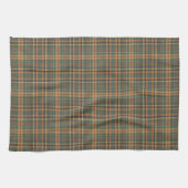 Classic Forest Green Tartan Plaid Pattern Theedoek (Horizontaal)