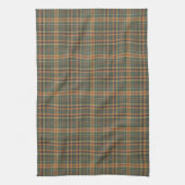 Classic Forest Green Tartan Plaid Pattern Theedoek (Verticaal)