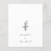 Classic Formal Botanical Details Carte de boîtier (Dos)