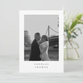 Classic Formal Couples Wedding Shower Invitation (Debout devant)