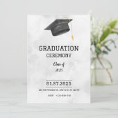 Classic Formal Graduation Announcement Kaart (Staand voorkant)