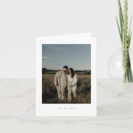 Classic Formal Wedding Photo Folded Invitation