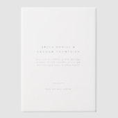 Classic Formal Wedding Photo Invitation (Recto)