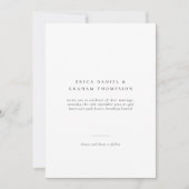 Classic Formal Wedding Photo Invitation (Devant)