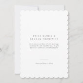 Classic Formal Wedding Photo Invitation (Devant)