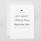 Classic Foto Afstuderen Aankondiging (Achterkant)