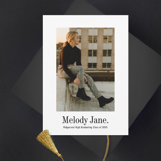 Classic Foto Afstuderen Aankondiging