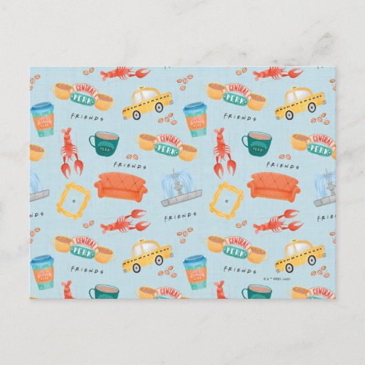 Classic FRIENDS™ Icons Patroon Briefkaart (Voorkant)