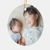 Classic Full Photo Noël Ornement de Noël (Gauche)