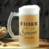 Classic Fully Customizable Wedding Beer Mug Matglas Bierpul