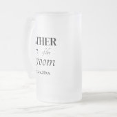 Classic Fully Customizable Wedding Beer Mug Matglas Bierpul (Voorkant links)