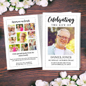 Classic Funeral Programme for Men