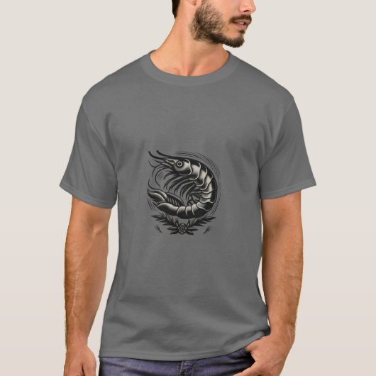 Classic Garnaal Flash Tattoo T-shirt - Zeeman Jerr (Voorkant)