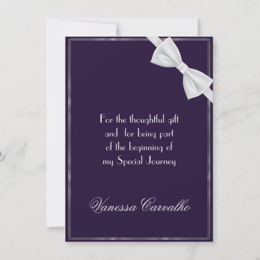 Classic Gatsby Déco Mariage Merci Manuela (Dos)