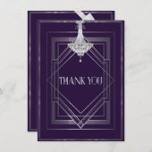 Classic Gatsby Deco Mariage Merci Manuela 25003 (Devant / Derrière)