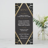 Classic Gatsby Deco Menu Mariage 2 (Debout devant)