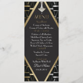 Classic Gatsby Deco Wedding Menu Chandelier (Voorkant)