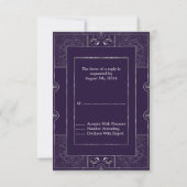 Classic Gatsby Style RSVP Manuela 2 Kaartje (Achterkant)