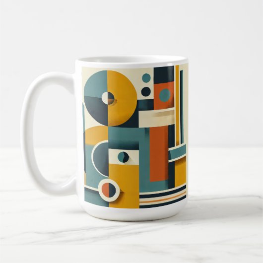 Classic Geometrisch ontwerp Mok, 11 oz Koffiemok (Links)